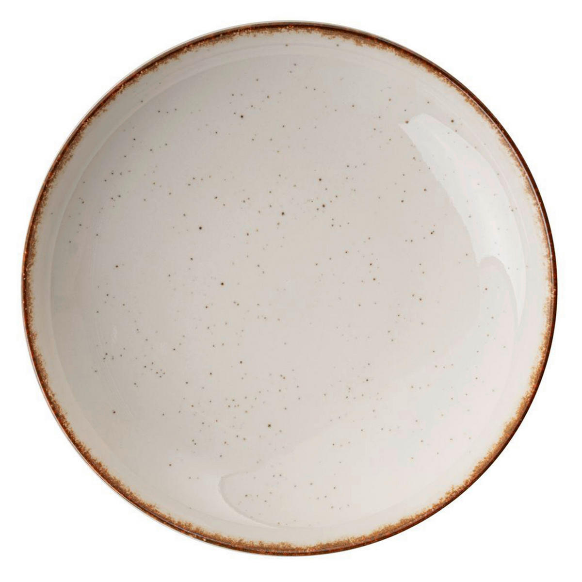 KOMBISERVICE Braun, Weiß Hochglanz 24-teilig 6 Personen  - Weiß Hochglanz/Braun, Basics, Keramik (25cm)