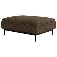 HOCKER in Textil Braun  - Schwarz/Braun, Design, Textil/Metall (100/42/97cm) - Livetastic