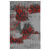 VINTAGE-TEPPICH 40/60 cm Diana Melody Grau, Rot  - Rot/Grau, Trend, Textil (40/60cm) - Novel