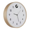 WANDUHR 31,5 cm   - Weiss/Schwarz, Natur, Holz/Holzwerkstoff (31,5cm) - Globo