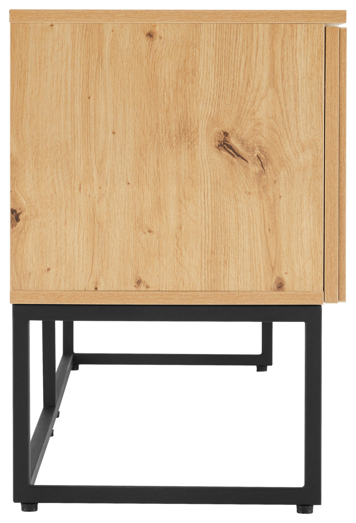 LOWBOARD Bueno  in 160/60/40 cm  - Schwarz/Eiche Artisan, MODERN, Holzwerkstoff/Metall (160/60/40cm) - Xora