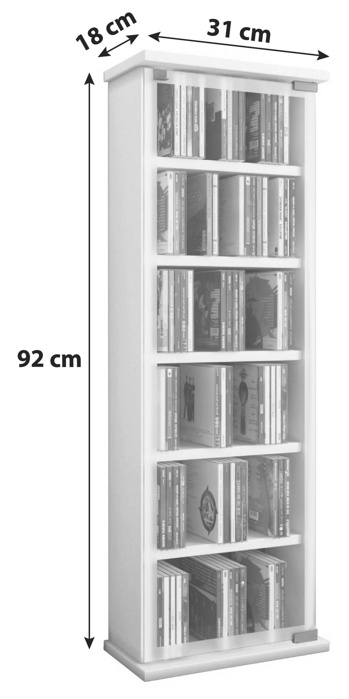 CD-REGAL Buchefarben  - Buchefarben, KONVENTIONELL, Glas/Holzwerkstoff (31/92/18cm) - MID.YOU