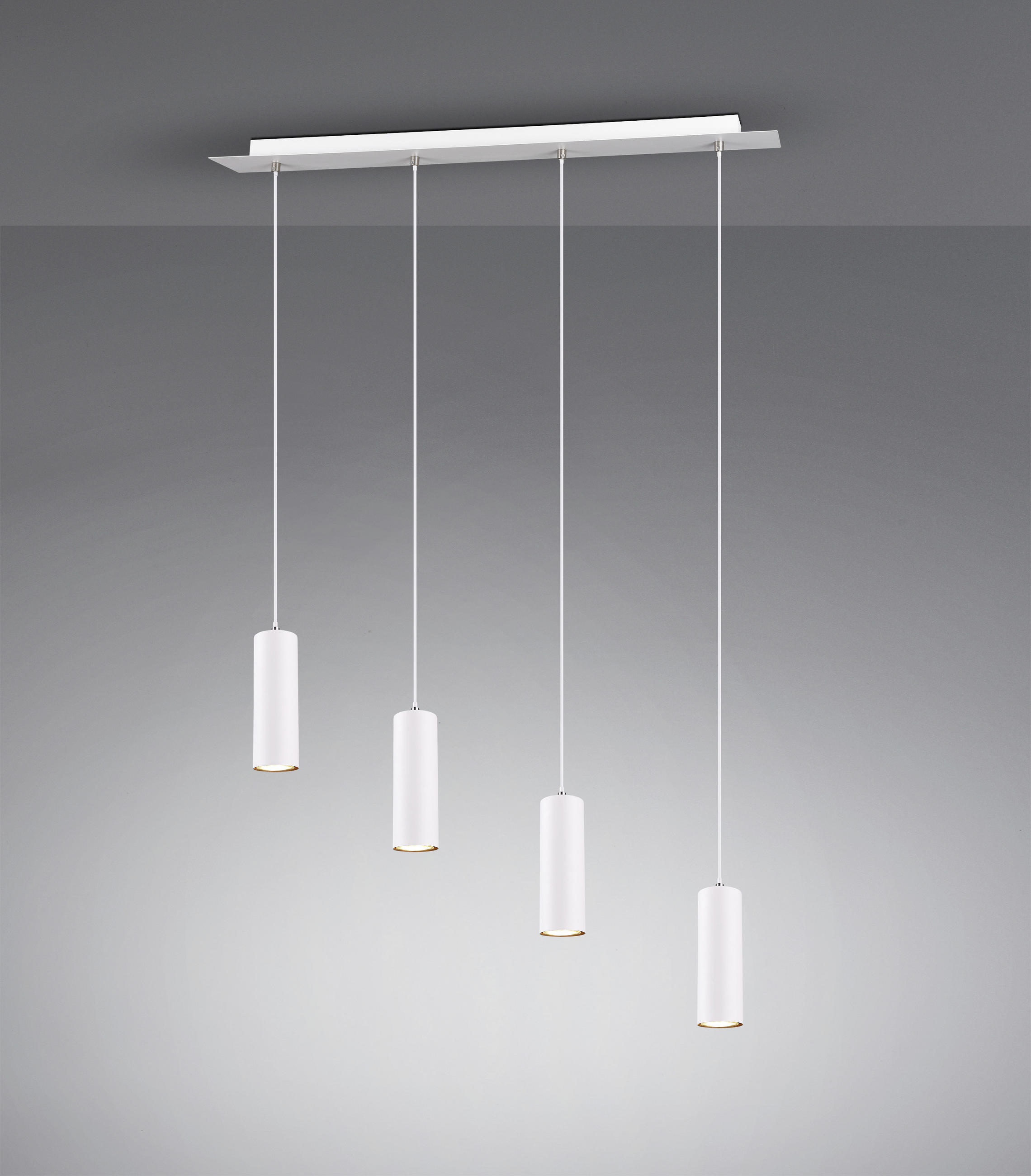 HÄNGELEUCHTE Marley 75/150/9 cm   - Weiß, Design, Metall (75/150/9cm) - Trio Leuchten