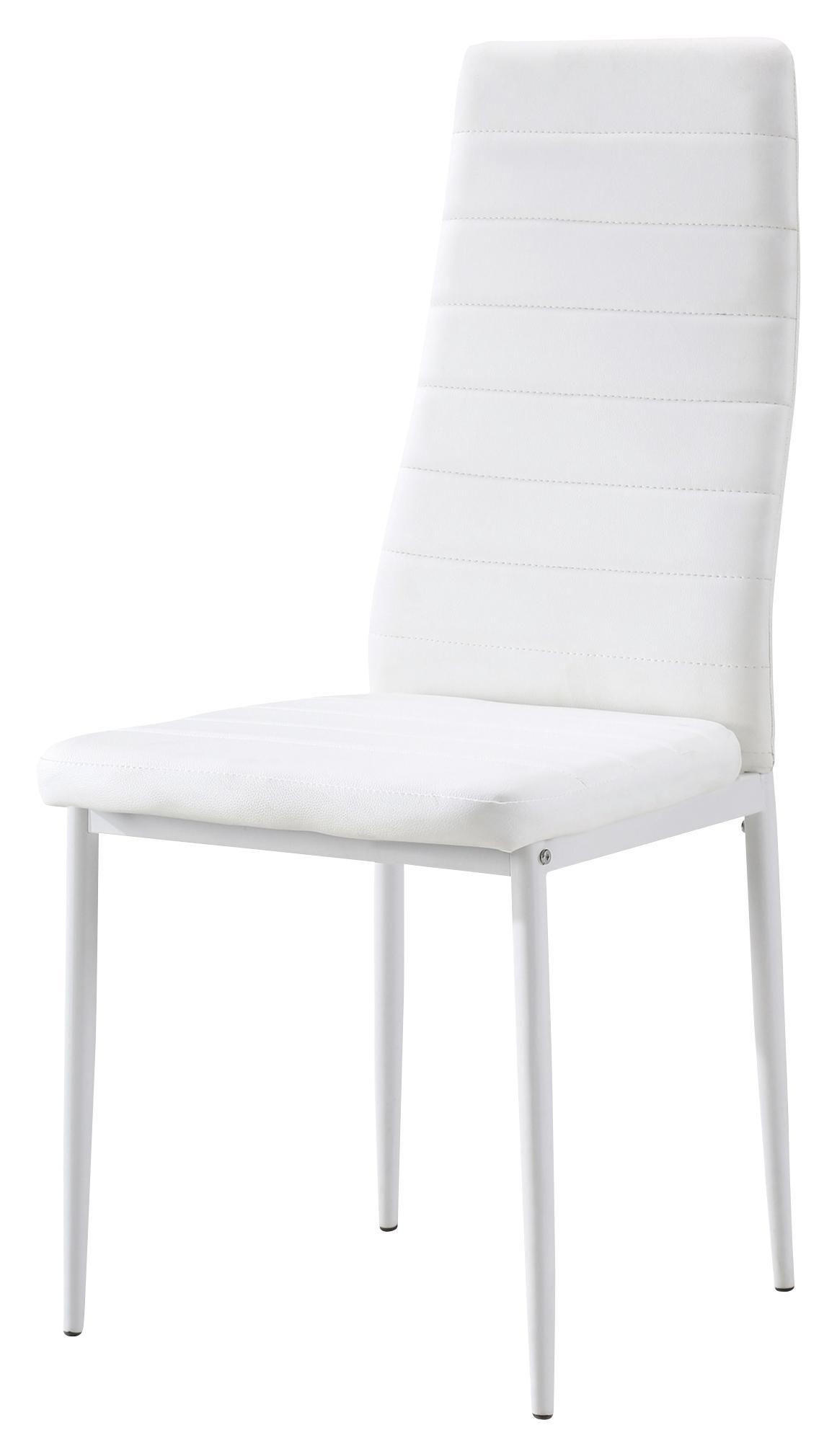SCAUN in metal, textil alb  - alb, Design, metal/textil (40,5/96/51cm) - Carryhome