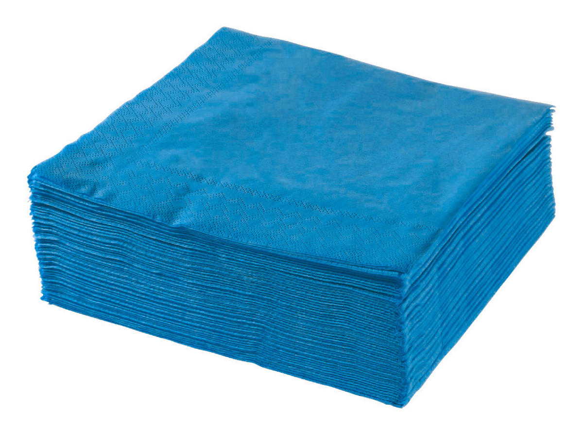 SERVÍTKA 50 KS - modrá, Basics, papier (40/40cm) - Xxxlpack