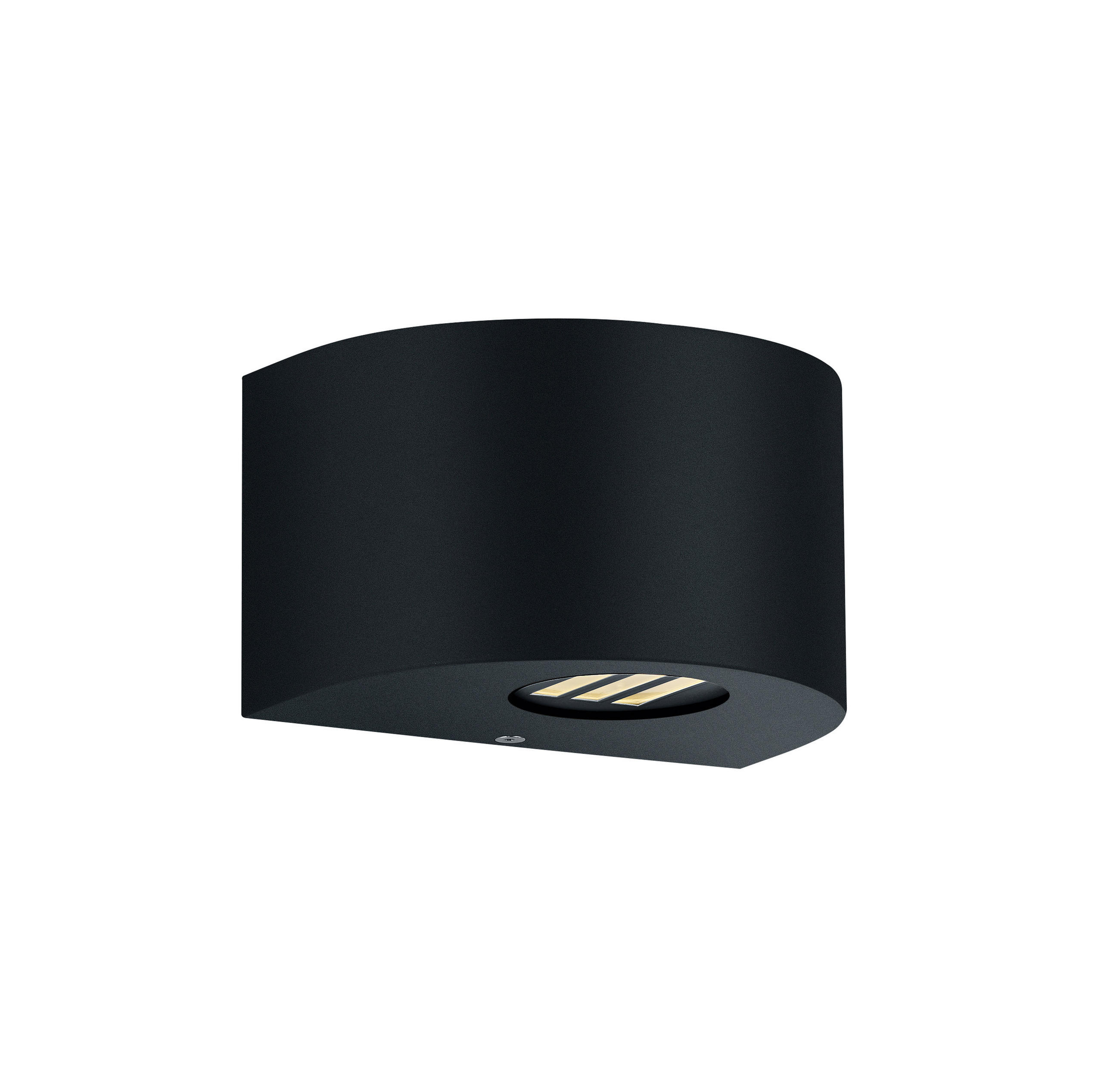 AUSSENWANDLEUCHTE - Schwarz, Design, Kunststoff (9/15/10,5cm)