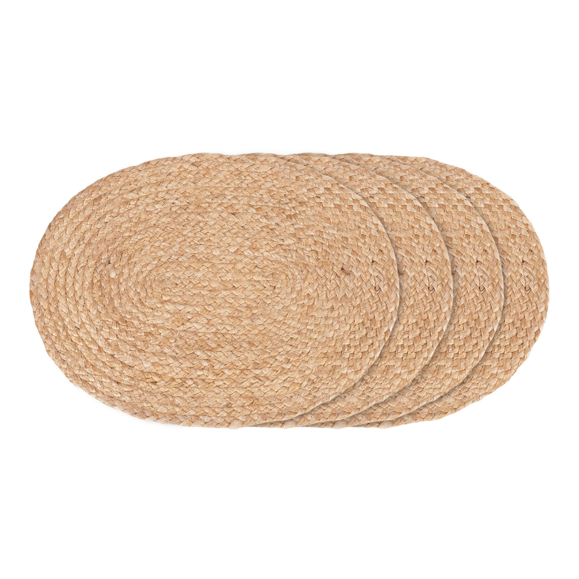 TISCHSET Bombay Textil Struktur Naturfarben 4 Stück 45/35 cm  - Naturfarben, Basics, Textil (45/35cm)