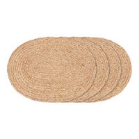 BORDSTABLETT Bombay textil struktur naturfärgad 45/35 cm  - naturfärgad, Basics, textil (45/35cm)