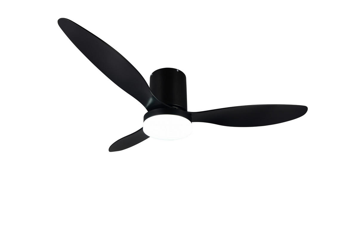 DECKENVENTILATOR  132,0/31,0 cm    - Schwarz, Konventionell, Kunststoff (132,0/31,0cm)