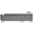 ECKSOFA in Webstoff Grau  - Schwarz/Grau, Design, Textil/Metall (235/280cm) - Hom`in