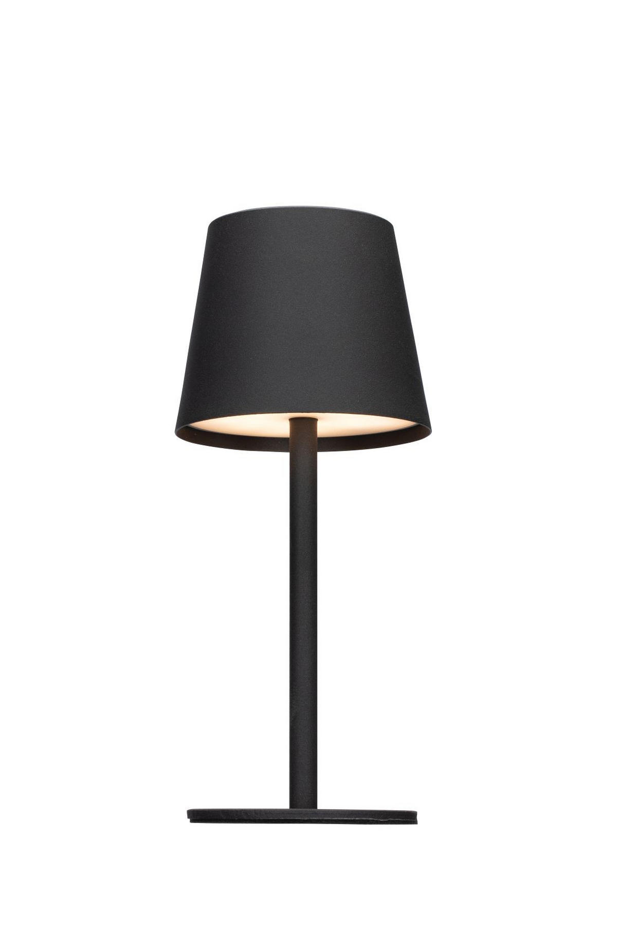 STOLNÍ LAMPA NA BATERIE 8,6/20,3 cm - černá, Basics, kov/plast (8,6/20,3cm) - Novel