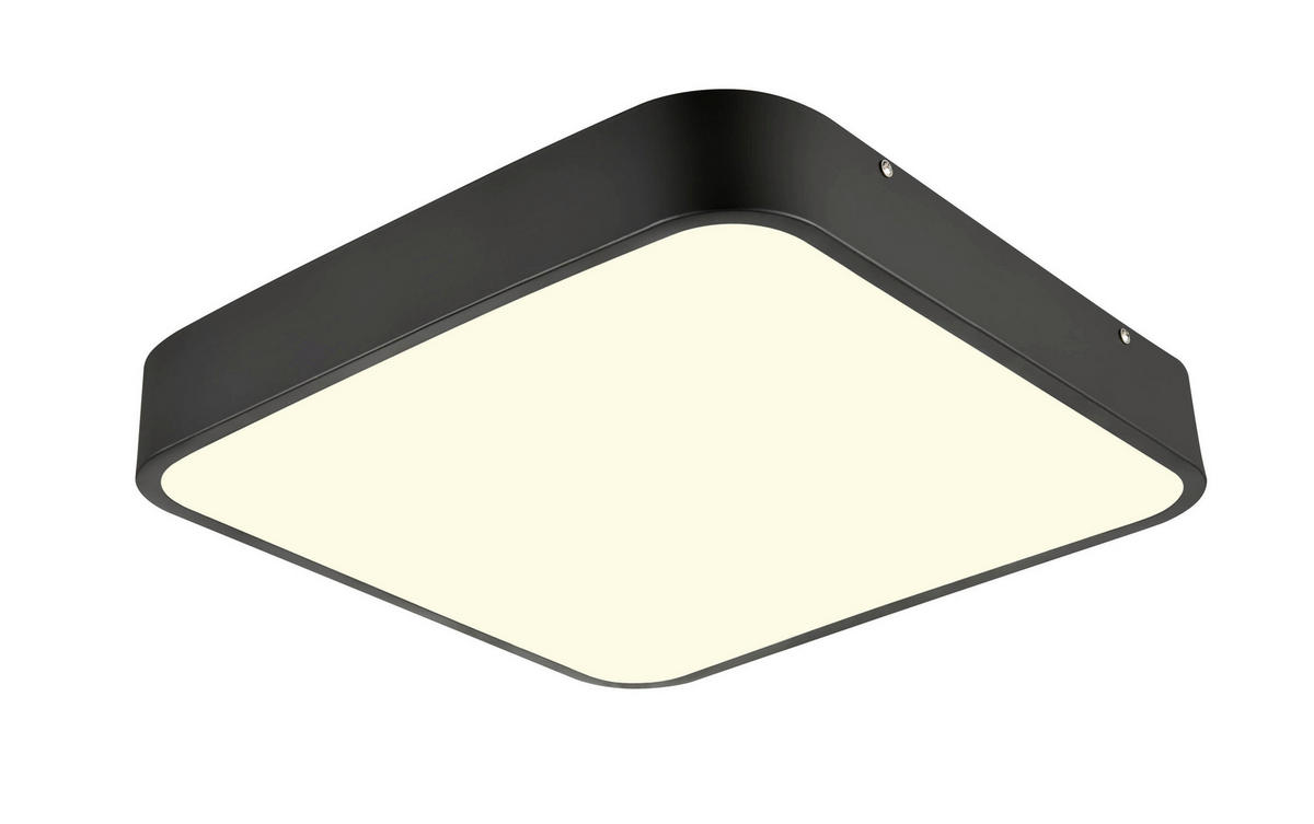 LED-DECKENLEUCHTE    40/40/5 cm  - Weiss/Schwarz, Basics, Kunststoff/Metall (40/40/5cm) - Boxxx