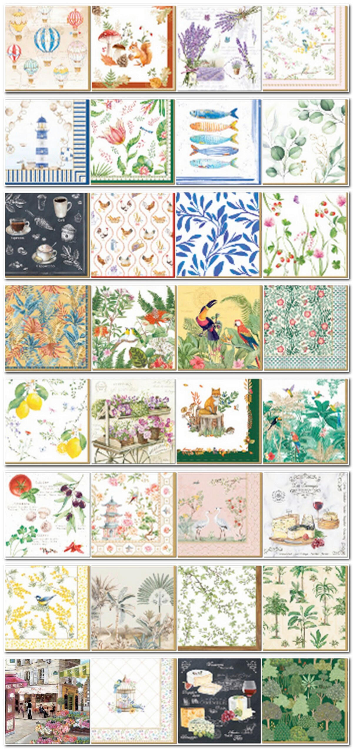 SZALVÉTA    - piros/fehér, Basics, papír (33cm)