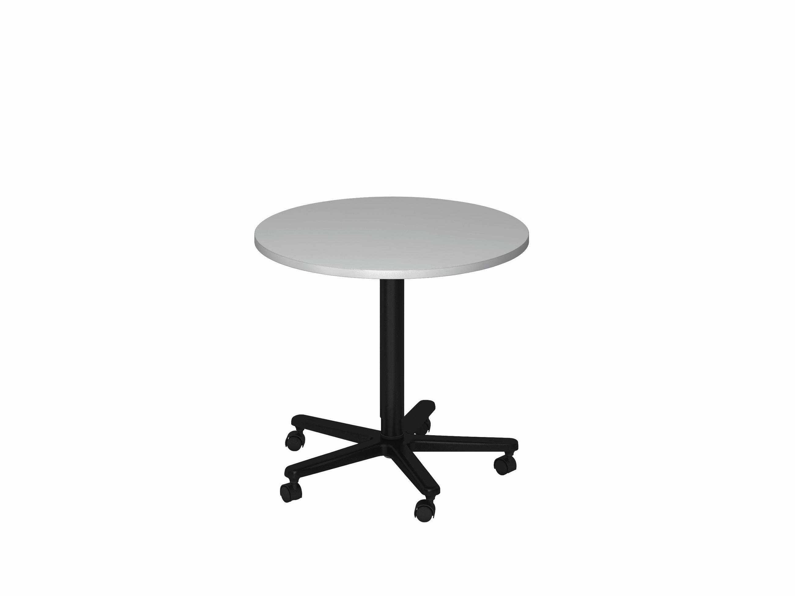 STEHTISCH 80/80/72-114 cm  - Schwarz/Grau, KONVENTIONELL, Holzwerkstoff/Metall (80/80/72-114cm) - Venda