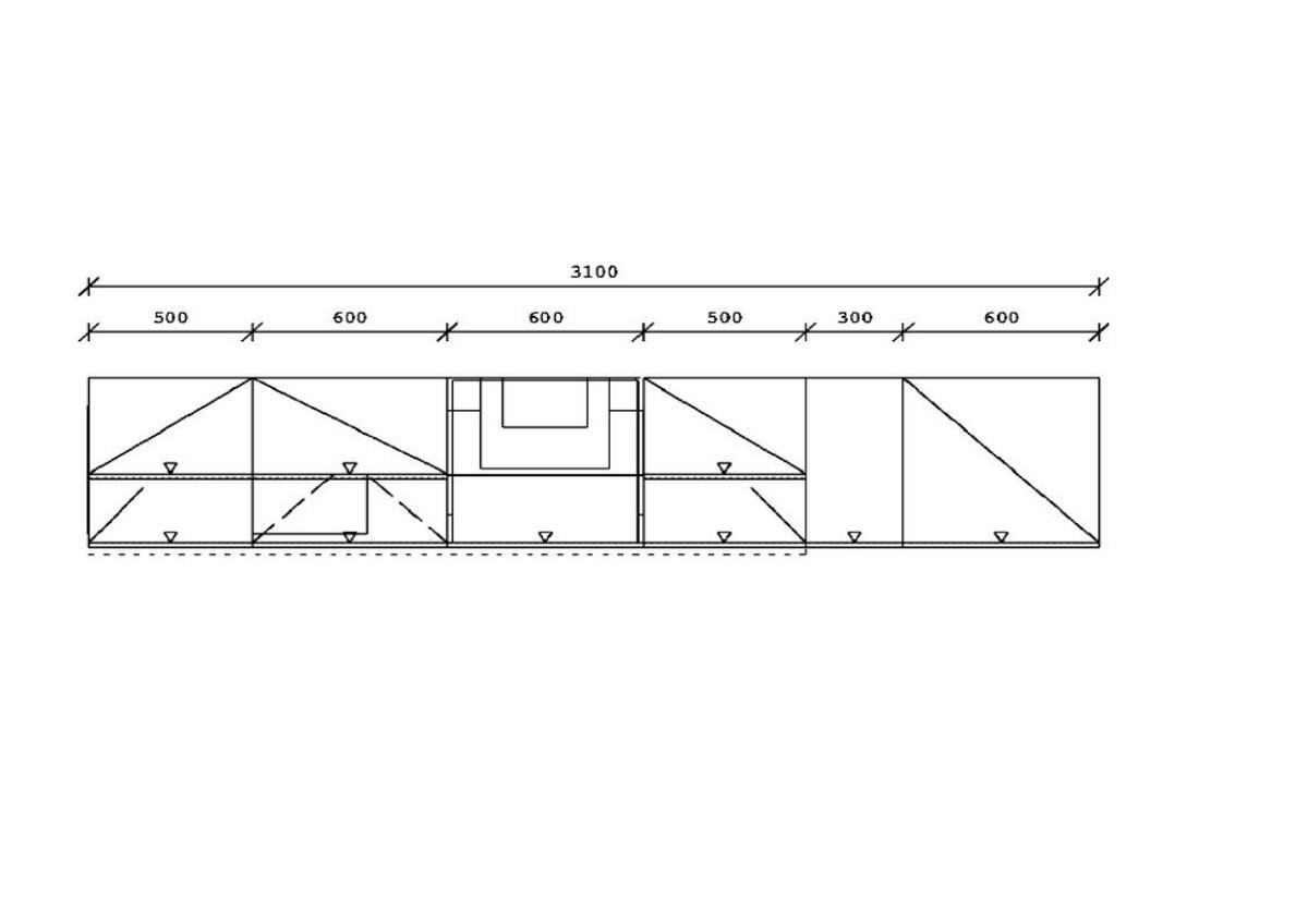 KÜCHENBLOCK 310 cm   in Grau, Schwarz  - Edelstahlfarben/Schwarz, Basics, Holzwerkstoff/Metall (310cm) - Impuls