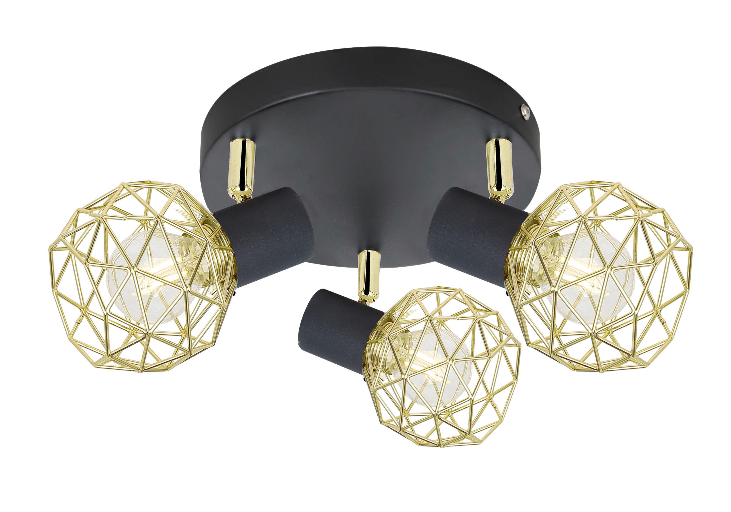 DECKENSTRAHLER 42/42/15 cm   - Basics, Metall (42/42/15cm)