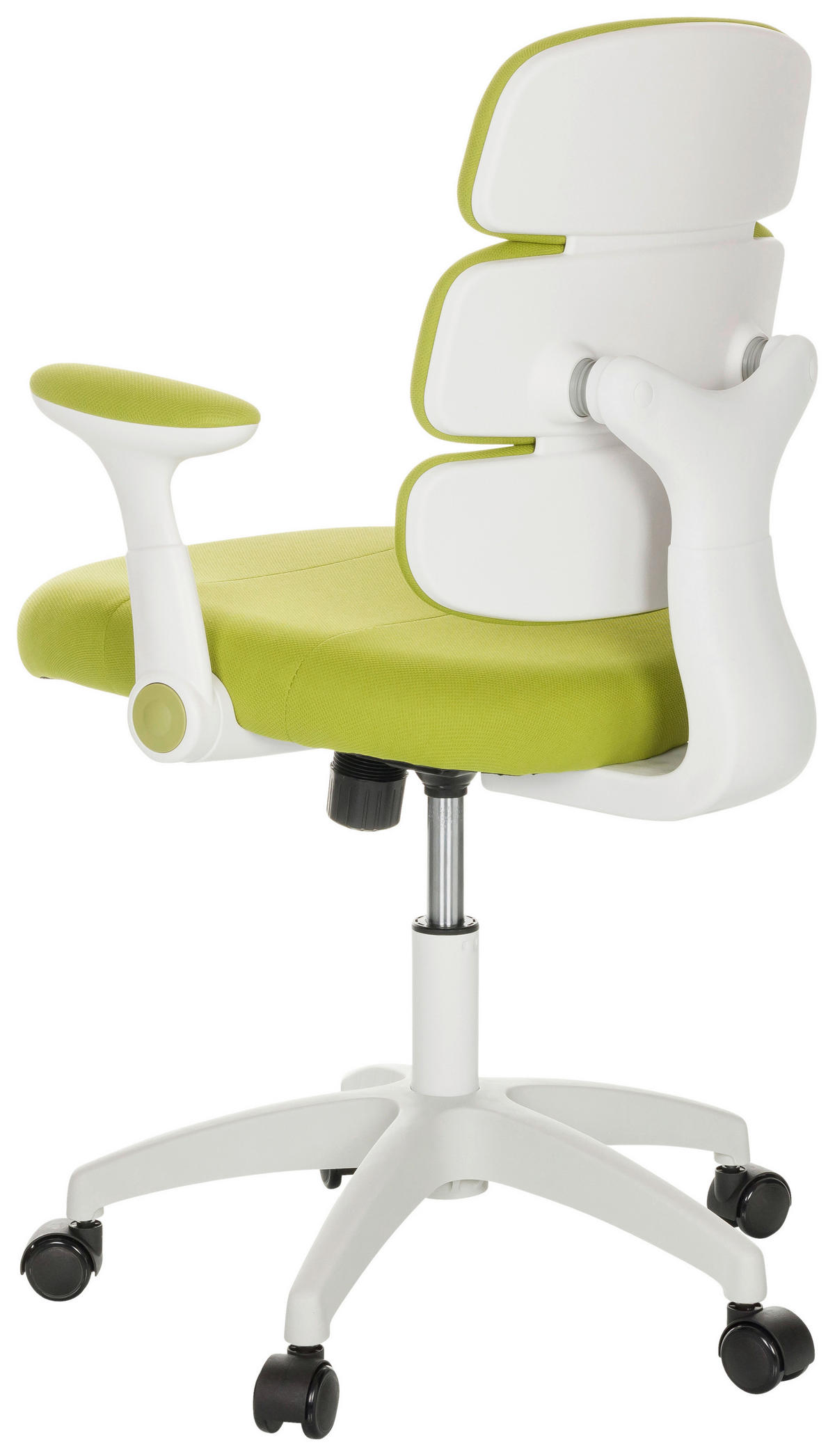 MLADINSKI VRTLJIVI STOL tekstil zelena  - bela/zelena, Basics, umetna masa/tekstil (62/86-97/62cm) - MID.YOU