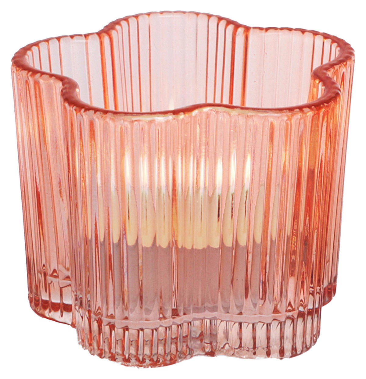 TEELICHTGLAS - Koralle, Basics, Glas (7,5/6cm)