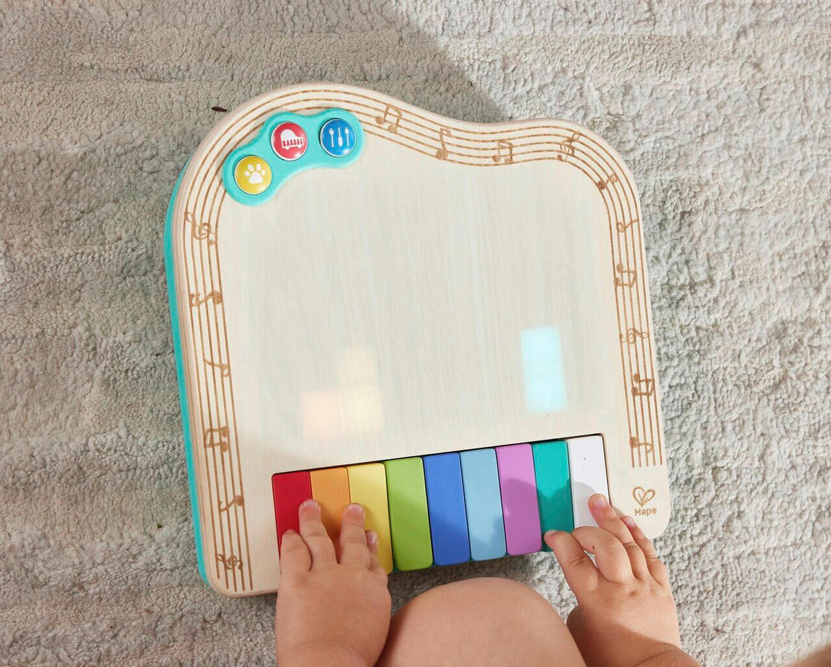 BABYKLAVIER - Pink/Weiß Hochglanz, Basics, Holzwerkstoff/Kunststoff (23,5/23/5,6cm) - Hape