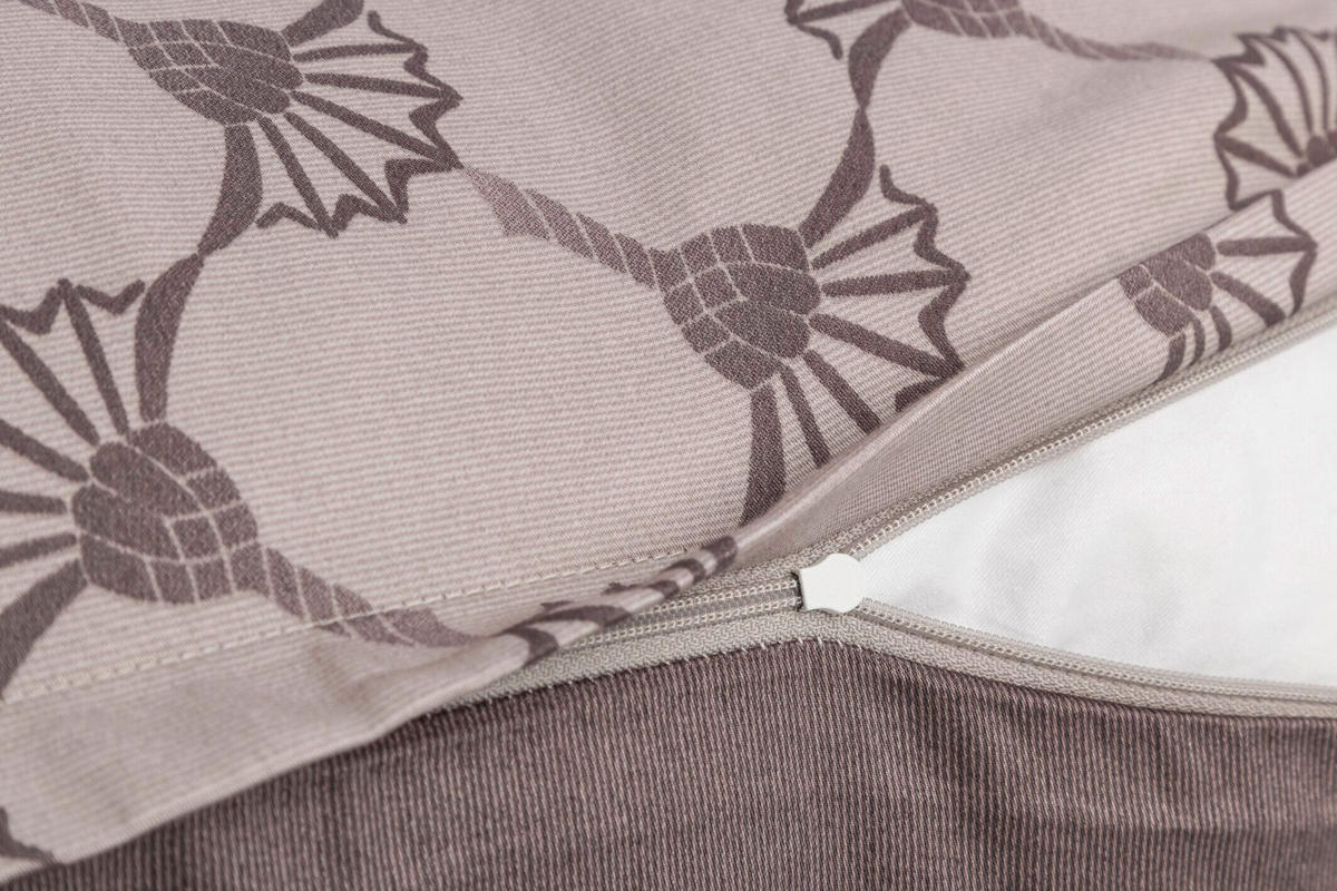 BETTWÄSCHE 2-teilig JOOP! CORNFLOWER DOUBLE Jersey 155/220 cm  - Taupe, Basics, Textil (155/220cm) - Joop!