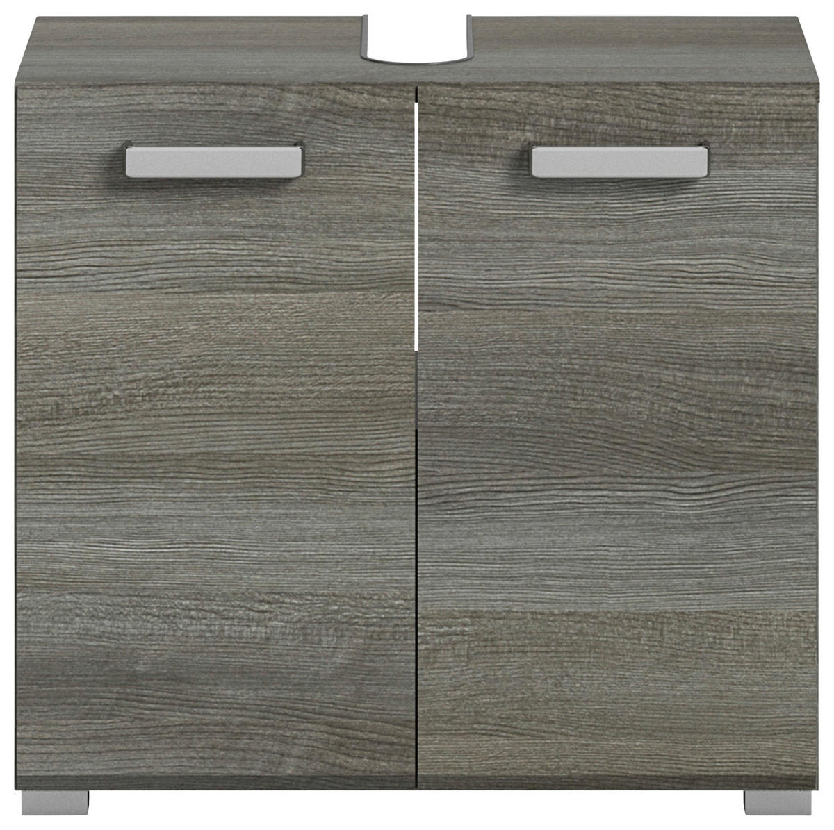 WASCHBECKENUNTERSCHRANK 80/55/37 cm  - Silberfarben/Grau, MODERN, Holzwerkstoff/Kunststoff (80/55/37cm) - MID.YOU
