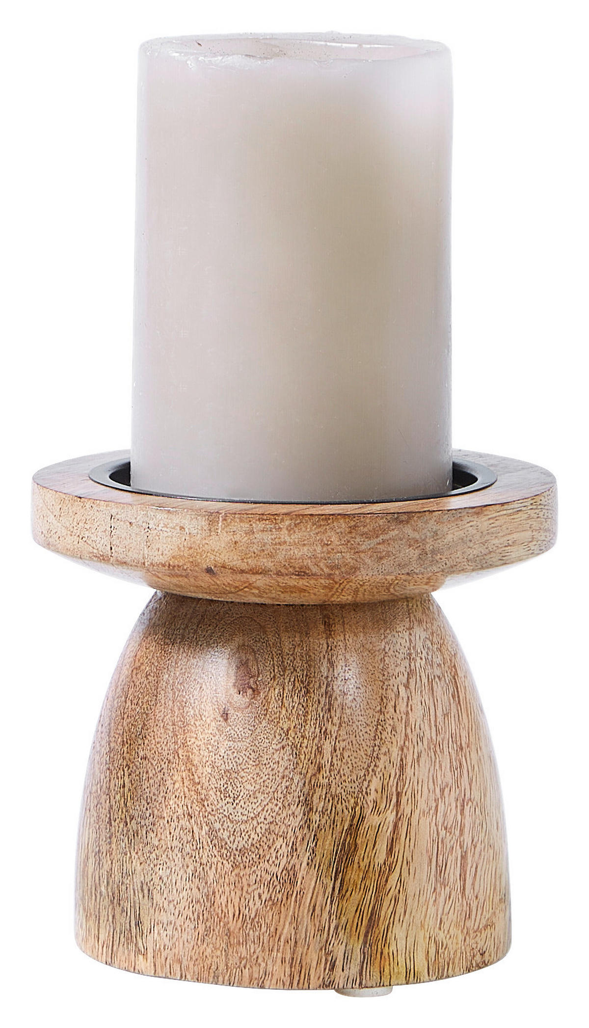 KERZENHALTER - Naturfarben, LIFESTYLE, Holz (11,5/10cm) - Ambia Home