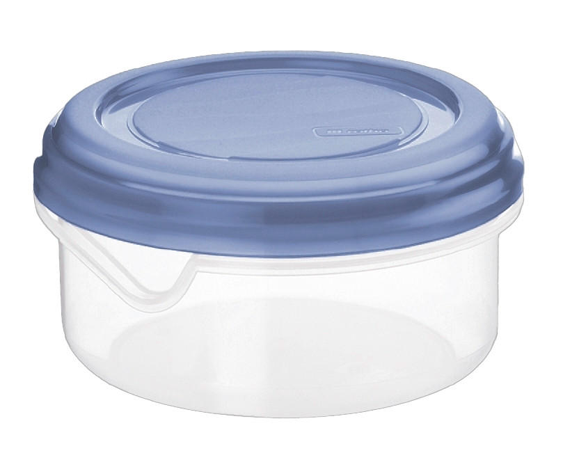 POSODA ZA SHRANJEVANJE  RONDO     12/12/6,5 cm         - modra/prosojno, Basics, umetna masa ( 12/12/6,5cm) - Rotho