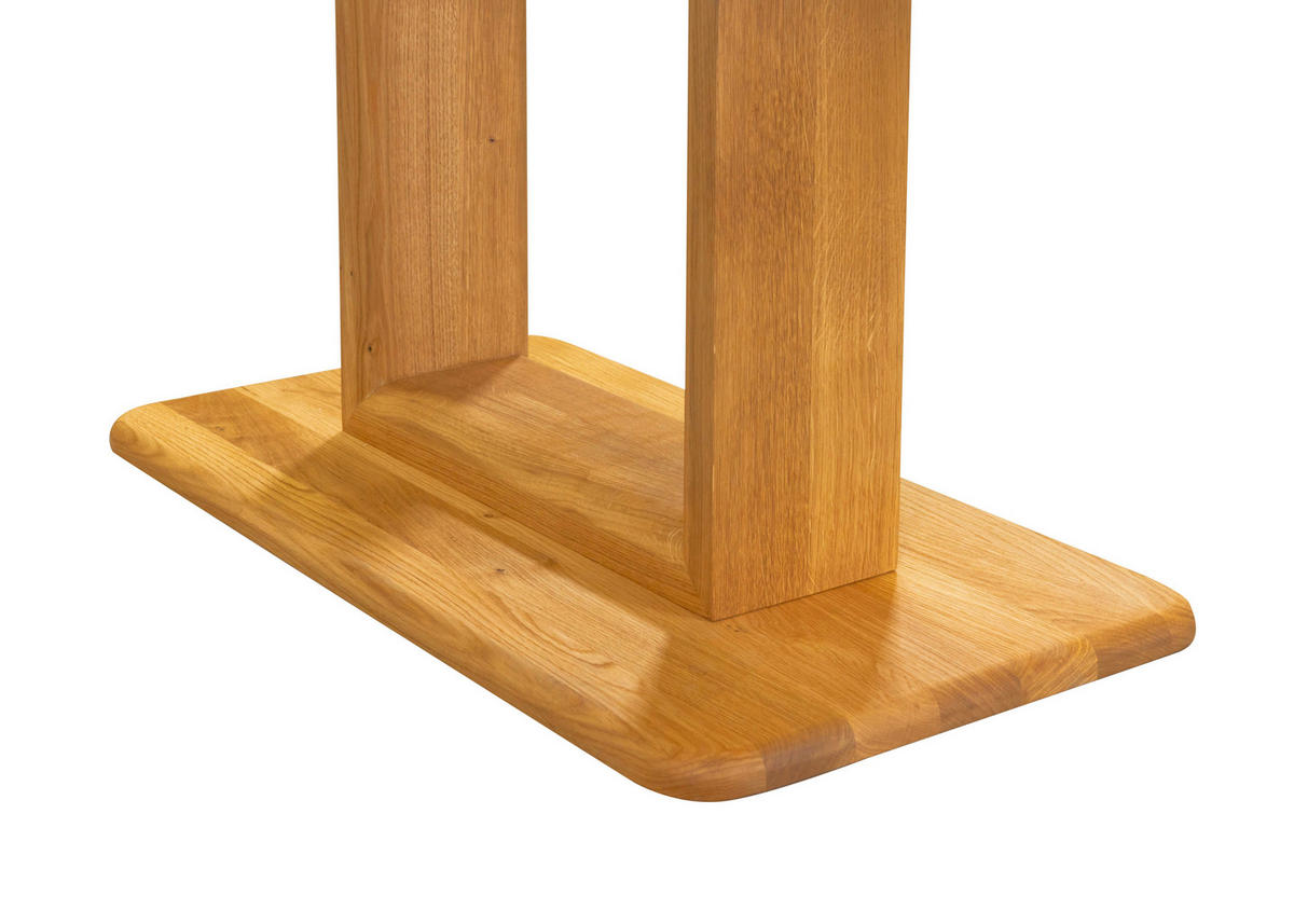 ESSTISCH Eiche vollmassiv rechteckig Eichefarben  - Eichefarben, KONVENTIONELL, Holz (130-180/90/75cm) - Linea Natura
