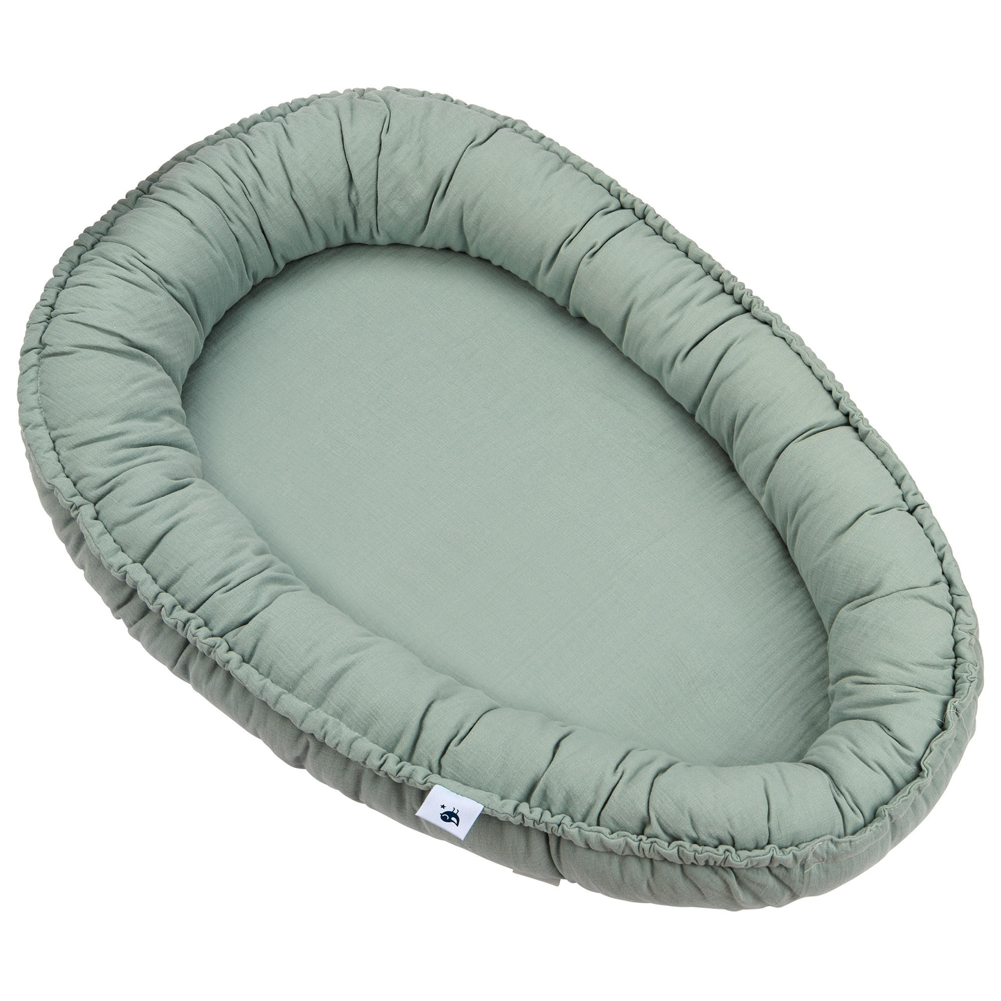 Julius Zöllner Kuschelnest Musselin Salbeigrün 55x10x80 cm
