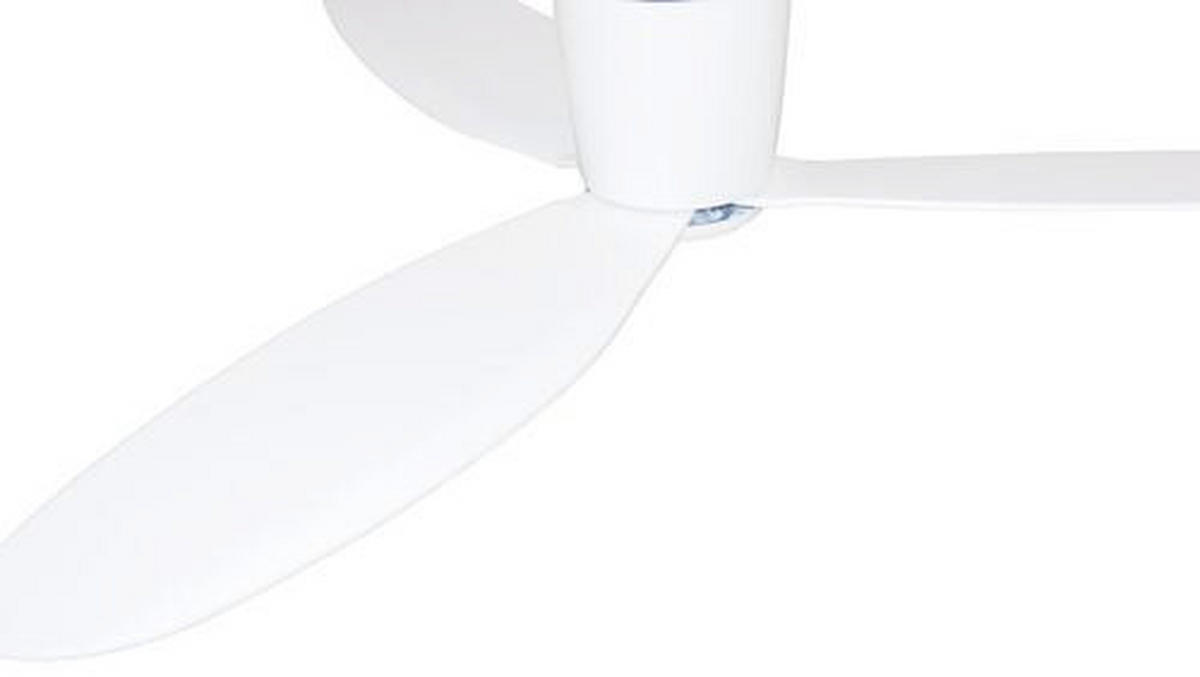 DECKENVENTILATOR  132/19 cm    - Weiss, Basics, Holzwerkstoff/Kunststoff (132/19cm) - P & B