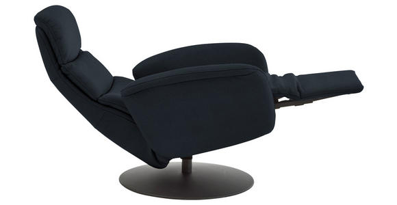 RELAXSESSEL in Leder Dunkelblau  - Schwarz/Dunkelblau, Design, Leder/Metall (76/108/86cm) - Dieter Knoll