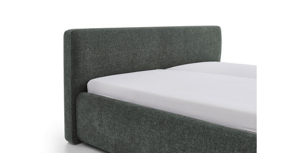 POLSTERBETT 240/200 cm,  in Grün,  - Grün, Design, Textil (240/200cm) - Xora