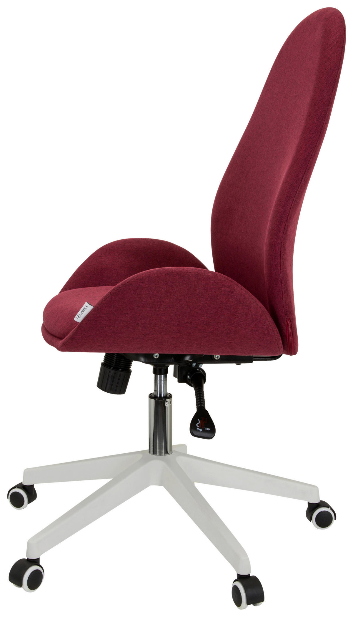 DREHSTUHL Flachgewebe Bordeaux  - Bordeaux/Weiß, Basics, Kunststoff/Textil (56/104/58cm) - MID.YOU