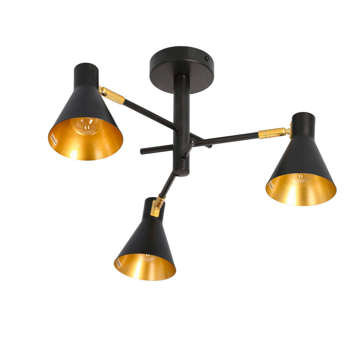 TAKLAMPA 48/48/26 cm  - svart, Basics, metall (48/48/26cm)