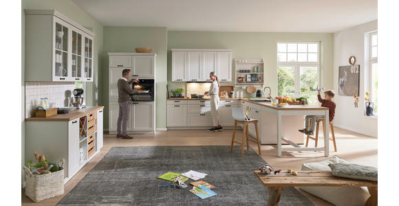 EINBAUKÜCHE   - Weiß, LIFESTYLE, Holzwerkstoff - Novel