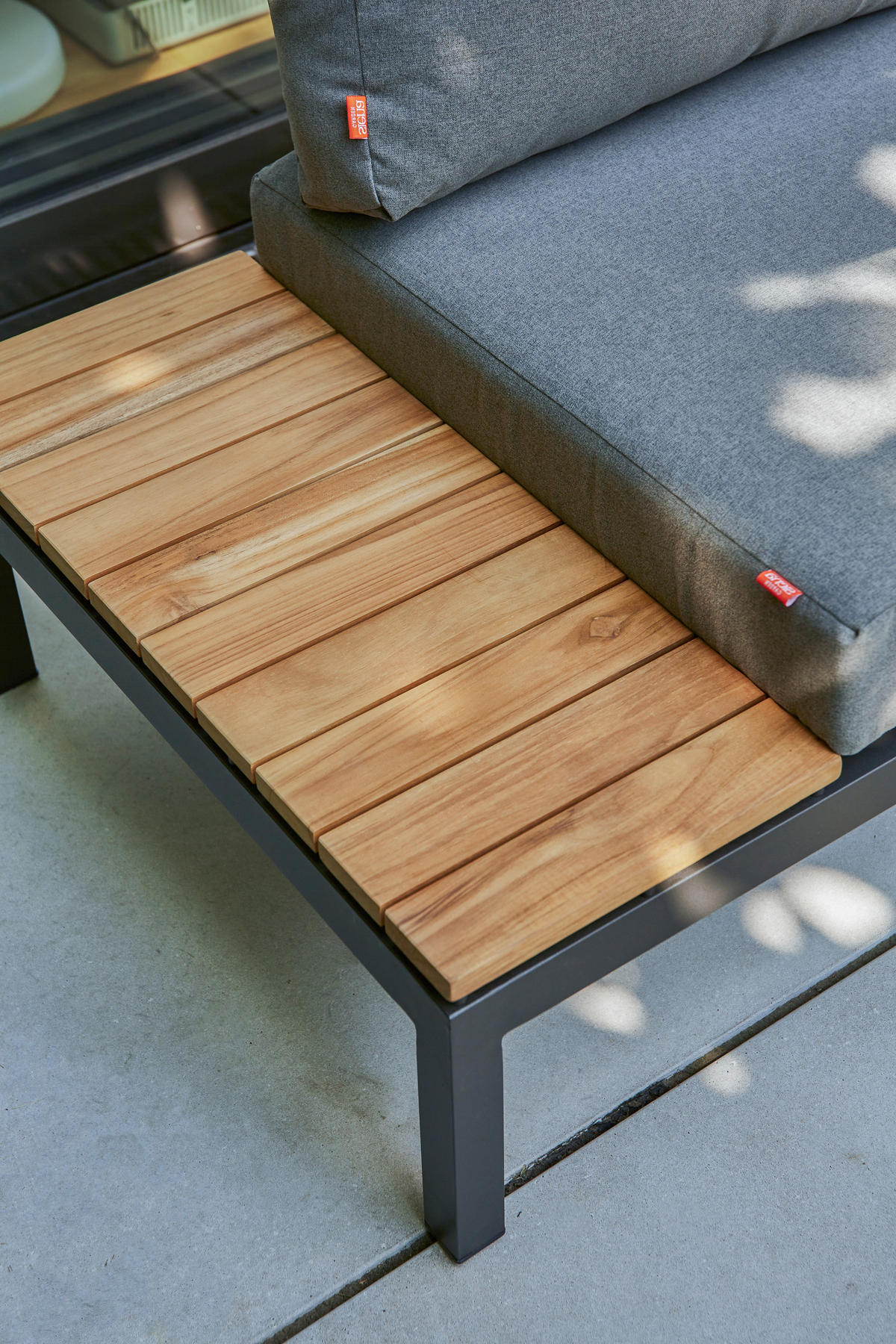 LOUNGESOFA  - Anthrazit/Grau, MODERN, Holz/Textil (172/70/84cm) - Siena Garden