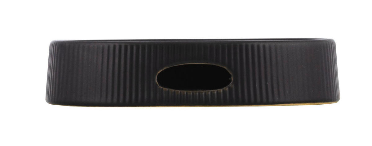 SEIFENSCHALE - Schwarz, Basics, Keramik (13,5/2,5/10cm) - Wenko