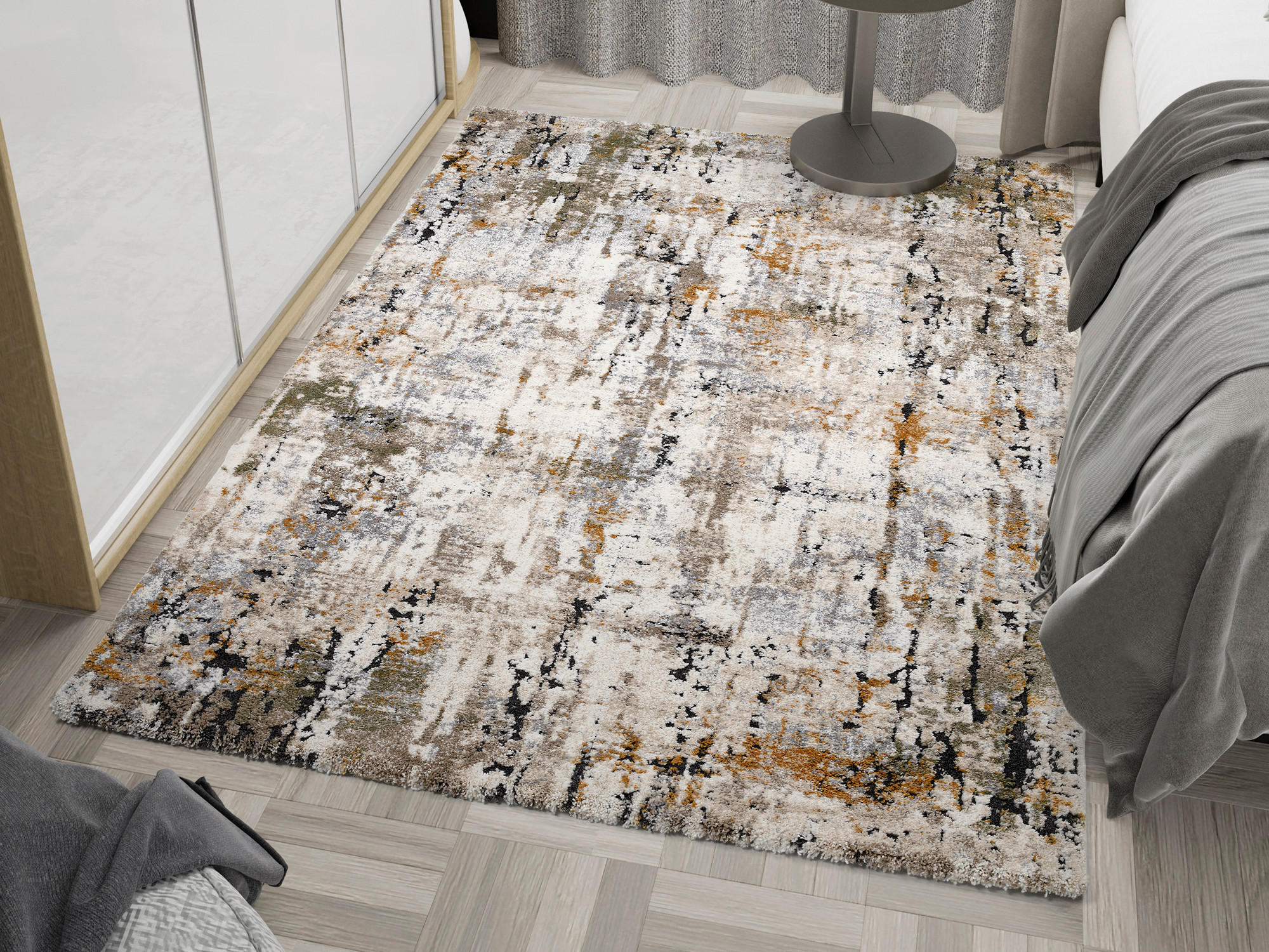 WEBTEPPICH 200/250 cm Moonlit  - Goldfarben/Creme, Design, Textil (200/250cm) - Novel