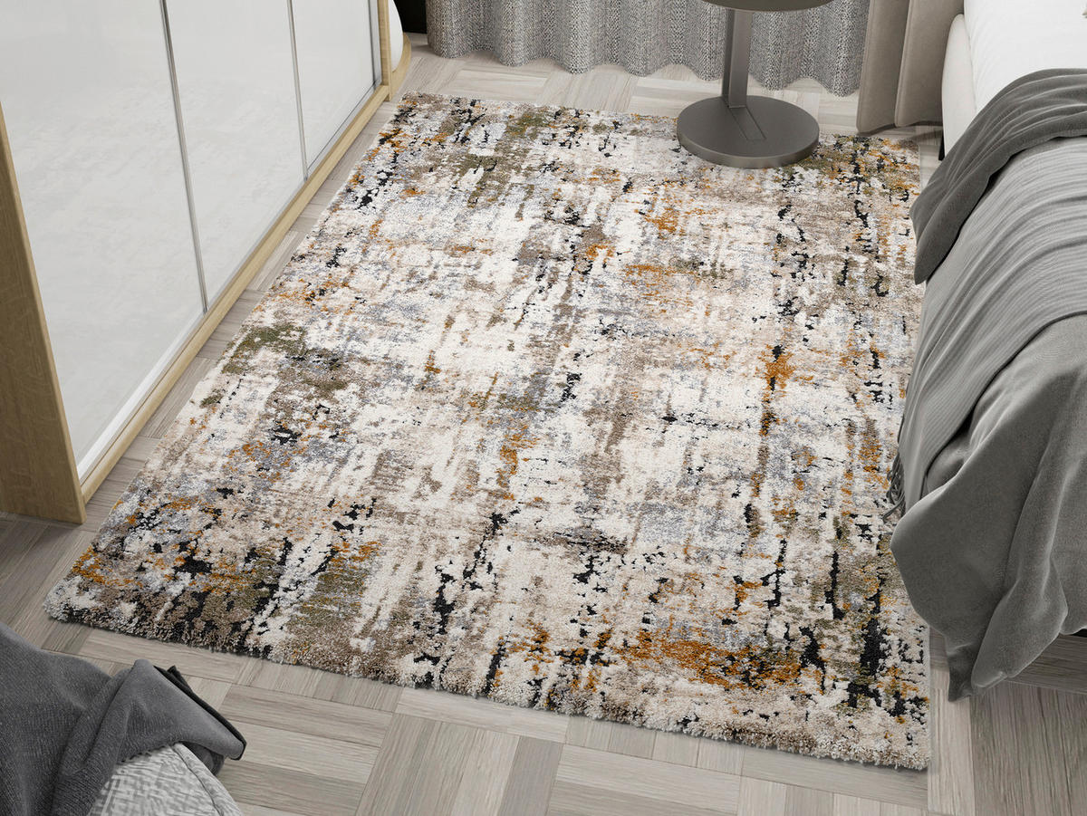 WEBTEPPICH 240/340 cm Moonlit Creme, Grün, Goldfarben  - Goldfarben/Creme, Design, Textil (240/340cm) - Novel