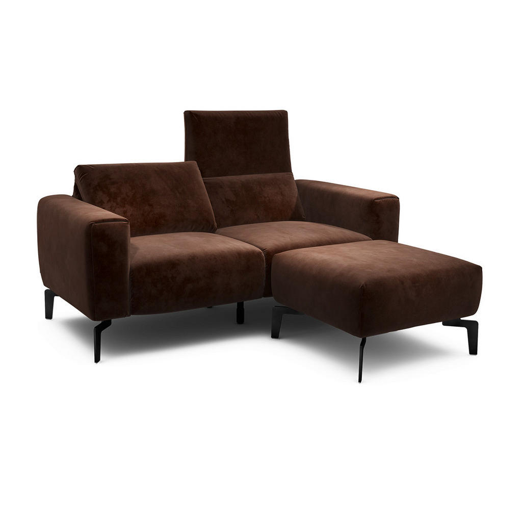 Thumbnail - Sensoo Zweisitzer Cosy, Braun, Textil, 2-Sitzer, 180x86x86-94 cm, Stoffauswahl, Armteil links, rechts, Wohnzimmer, Sofas...