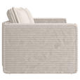SCHLAFSOFA Cord Creme  inkl. Zierkissen, Bettkasten, Schlaffunktion  - Creme/Schwarz, MODERN, Kunststoff/Textil (250/68/104cm) - Xora