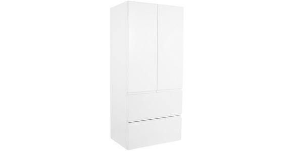 Midischrank mit Soft-Close Tress II B: 60cm, Weiß - Weiß, KONVENTIONELL, Holzwerkstoff (60/130/33,5cm) - Luca Bessoni