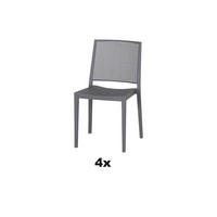 STAPELSTUHL in Kunststoff Grau  - Grau, Basics, Kunststoff (46/80/56cm) - Siena Garden