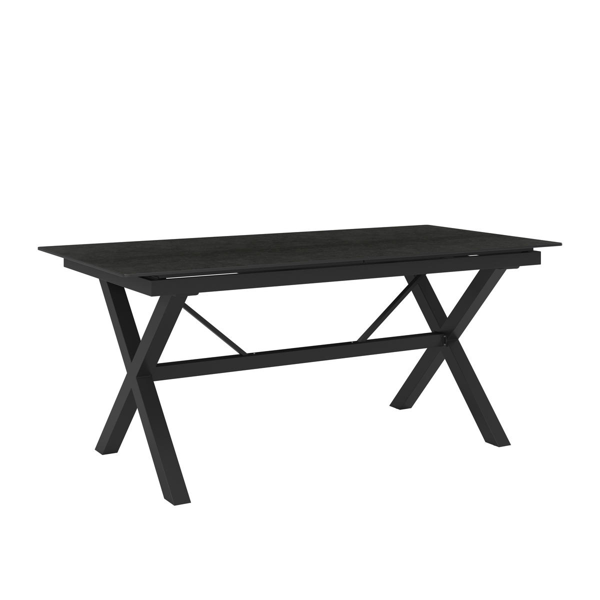 GARTENTISCH 180 -240/89/75 cm  - Anthrazit/Grau, MODERN, Kunststoff/Metall (180 -240/89/75cm) - Amatio