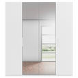 DREHTÜRENSCHRANK 201/235/61 cm,  in Weiß, 4-türig  - Weiß, Basics, Glas/Holzwerkstoff (201/235/61cm) - Novel