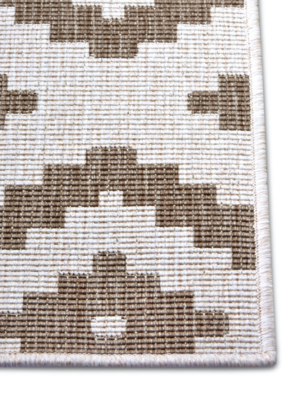 OUTDOORTEPPICH 80/250 cm Twin Creme, Cappuccino  - Creme/Cappuccino, Basics, Kunststoff (80/250cm)