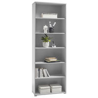 REGÁL NA DOKUMENTY, světle šedá, 79/220/35 cm - barvy stříbra/světle šedá, Design, kompozitní dřevo (79/220/35cm) - Livetastic