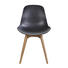 STUHL Eichefarben, Schwarz - Eichefarben/Schwarz, Trend, Holz/Kunststoff (51/82/52cm) - Ambia Home