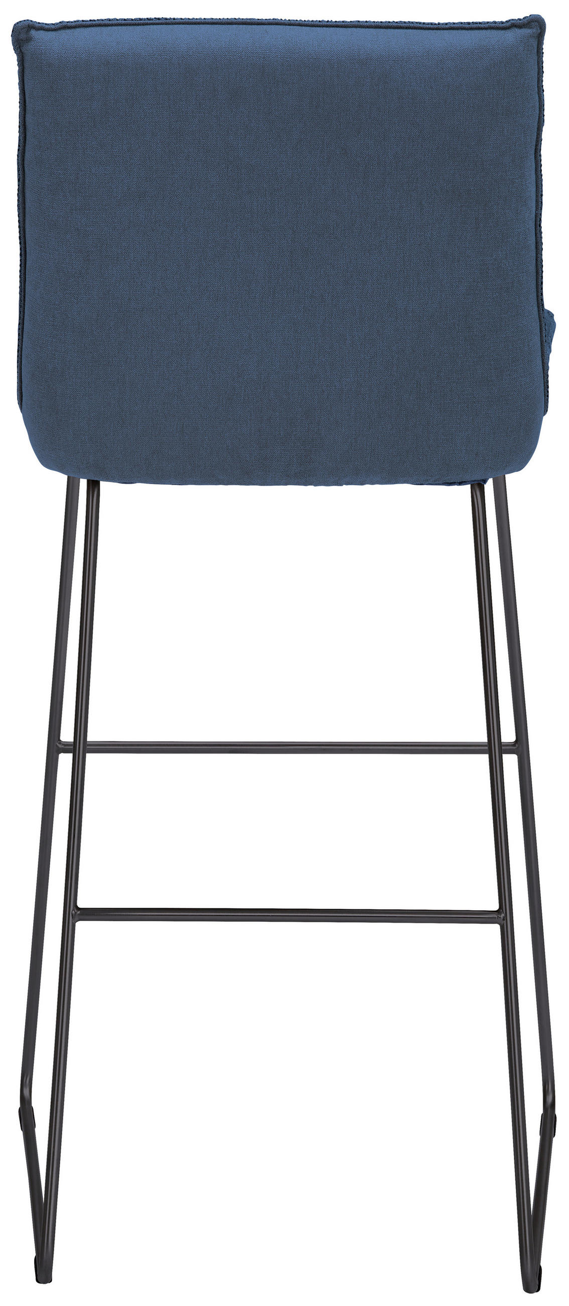 BARHOCKER Flachgewebe Blau, Schwarz, Hellblau Stahl Stoffauswahl, Typenauswahl, Gestellauswahl  - Blau/Schwarz, Design, Textil/Metall (51/107/59cm) - Dieter Knoll