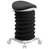 BÜROHOCKER Schwarz, Weiß  - Schwarz/Weiß, Design, Kunststoff/Textil (37,5/58-70/36cm) - Topstar